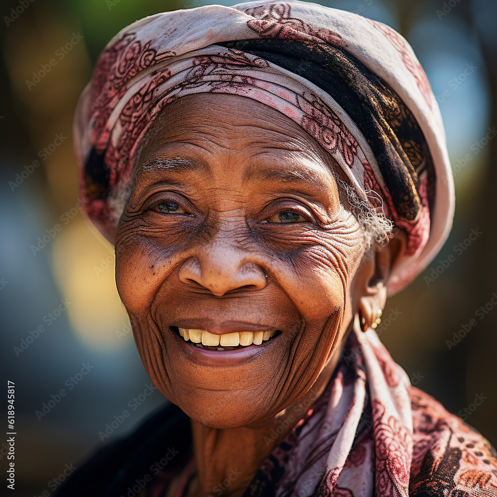 © Haydiddle - Mature black woman with friendly smile