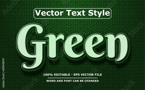 3D Text Effect Editable Vector 
