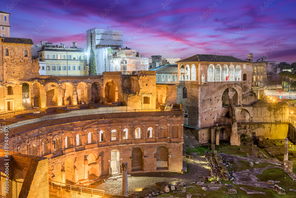 Rome, Italy overlooking Trajan's Forum