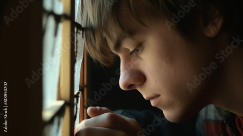 young adult man or teenager...