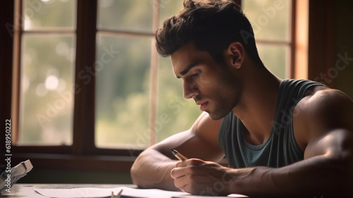 caucasian young adult man, ...