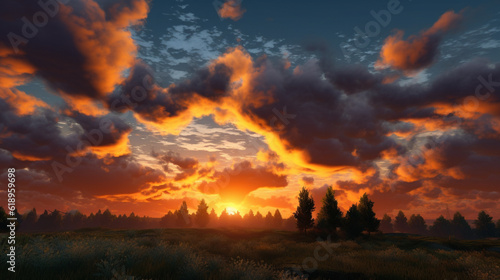 sunset  HD 8K wallpaper Stock Photographic Image © Ahmad