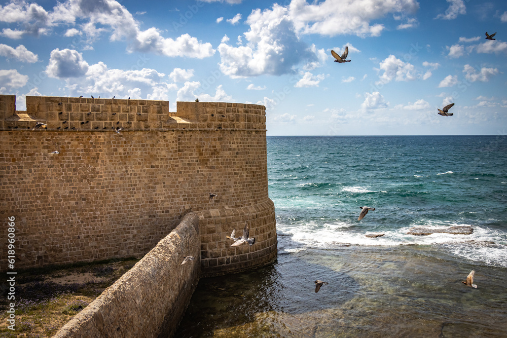 ancient walls of the city of acre, israel, unesco world heritage