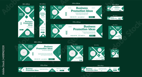 Creative Google Display Ads Banner, Web Template Design	
