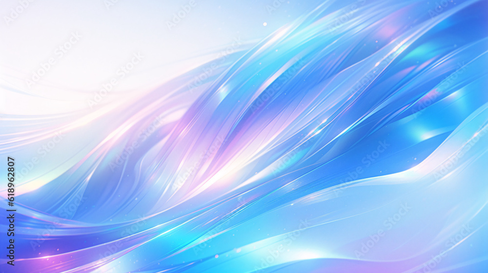 Obraz premium Abstract technology digital lighting futuristic glowing blue rays wave pattern background. blue abstract background