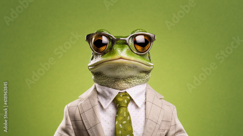 Generative AI, Cool Frog in Stylish Sunglasses