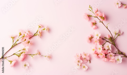 Pink sakura in springtime , Generative ai © iDoPixBox