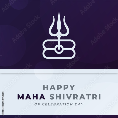 Happy Maha Shivratri Hindu Day Celebration Vector Design Illustration for Background, Poster, Banner, Advertising, Greeting Card