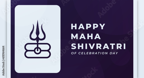 Happy Maha Shivratri Hindu Day Celebration Vector Design Illustration for Background, Poster, Banner, Advertising, Greeting Card