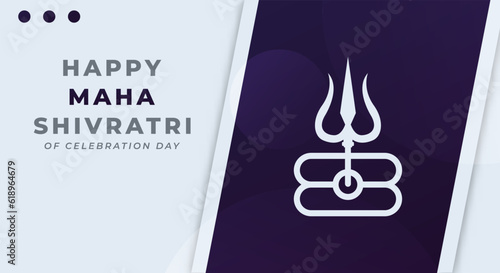 Happy Maha Shivratri Hindu Day Celebration Vector Design Illustration for Background, Poster, Banner, Advertising, Greeting Card