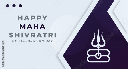 Happy Maha Shivratri Hindu Day Celebration Vector Design Illustration for Background, Poster, Banner, Advertising, Greeting Card