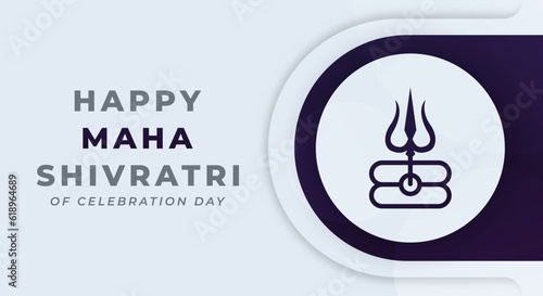 Happy Maha Shivratri Hindu Day Celebration Vector Design Illustration for Background, Poster, Banner, Advertising, Greeting Card