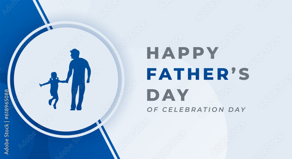 Happy Fathers Day Celebration Vector Design Illustration for Background, Poster, Banner, Advertising, Greeting Card