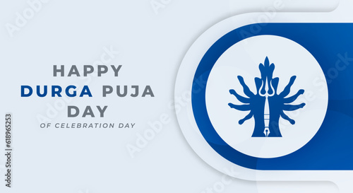 Happy Durga Puja Day Celebration Vector Design Illustration for Background, Poster, Banner, Advertising, Greeting Card