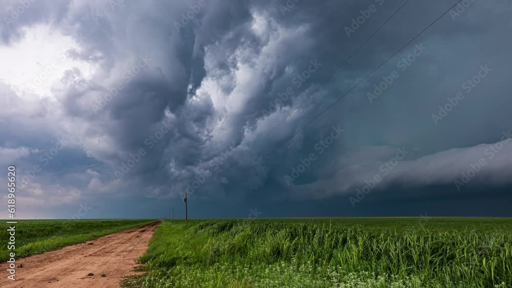 Beautiful Clouds and Supercell over Colorado plains Time Lapse Beautiful Clouds and Supercell over Colorado plains Time Lapse