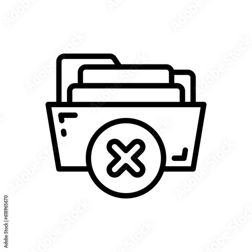 error folder line icon © madness stock