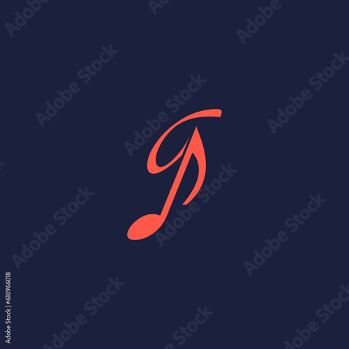 An illustration of the letter "G" in the shape of a musical note melody used for branding, brand identity, logo design, vector, business, and company.