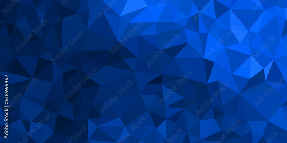 abstract blue geometric background with triangles
