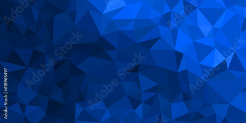 abstract blue geometric background with triangles