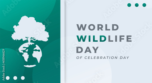 World Wildlife Day Celebration Vector Design Illustration for Background, Poster, Banner, Advertising, Greeting Card