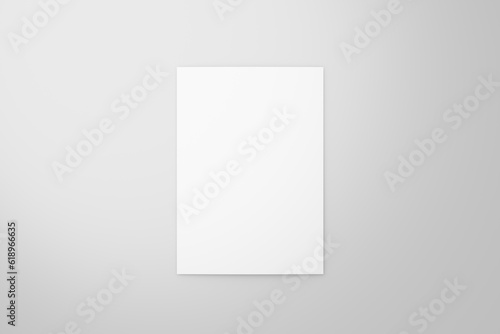 A4 whitepaper mockup（A4白用紙 1枚） © FOILPASS