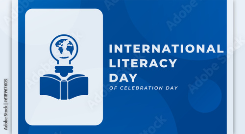 International Literacy Day Celebration Vector Design Illustration for Background, Poster, Banner, Advertising, Greeting Card