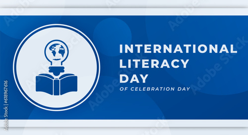International Literacy Day Celebration Vector Design Illustration for Background, Poster, Banner, Advertising, Greeting Card