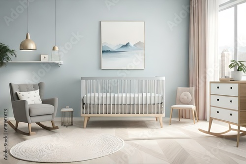 A beautiful canvas frame 3D mockup in modern living room, bed room, kitchen, bathroom interior, Created with AI © Mehram