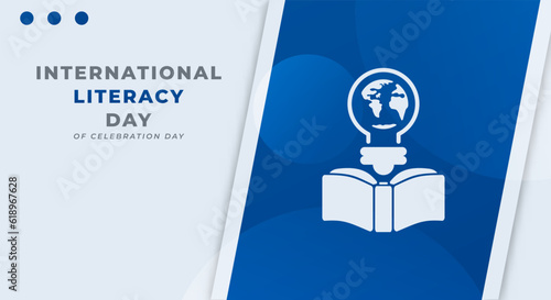 International Literacy Day Celebration Vector Design Illustration for Background, Poster, Banner, Advertising, Greeting Card