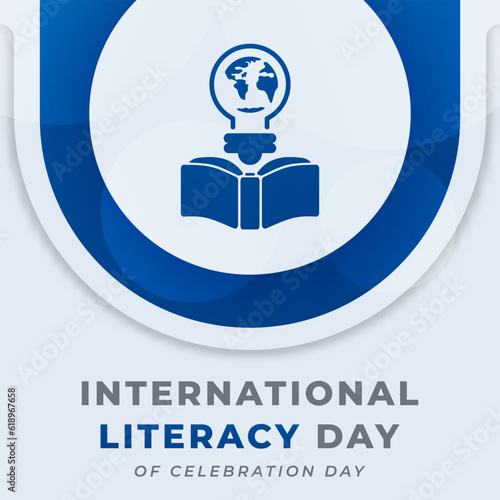 International Literacy Day Celebration Vector Design Illustration for Background, Poster, Banner, Advertising, Greeting Card