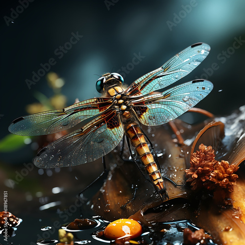 Ethereal Dragonfly: Hyper-Realistic Macrophotography and Epic Landscape Composition © Viewfromathrone