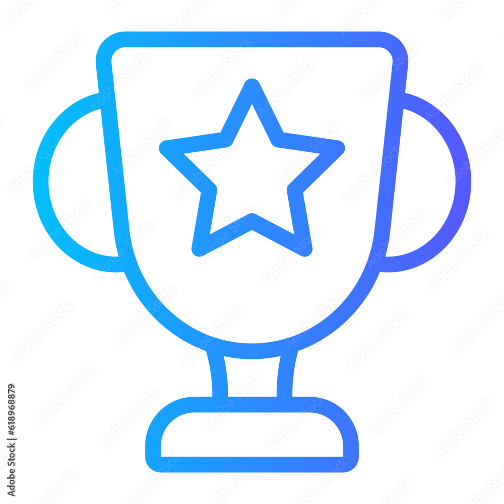trophy gradient icon trophy gradient icon
