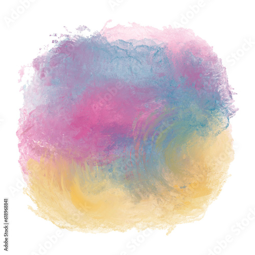 Cotton candy cloud colorful gradient