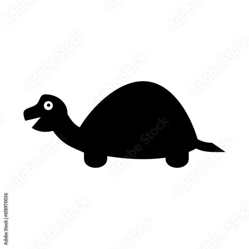 Turtle icon on white.