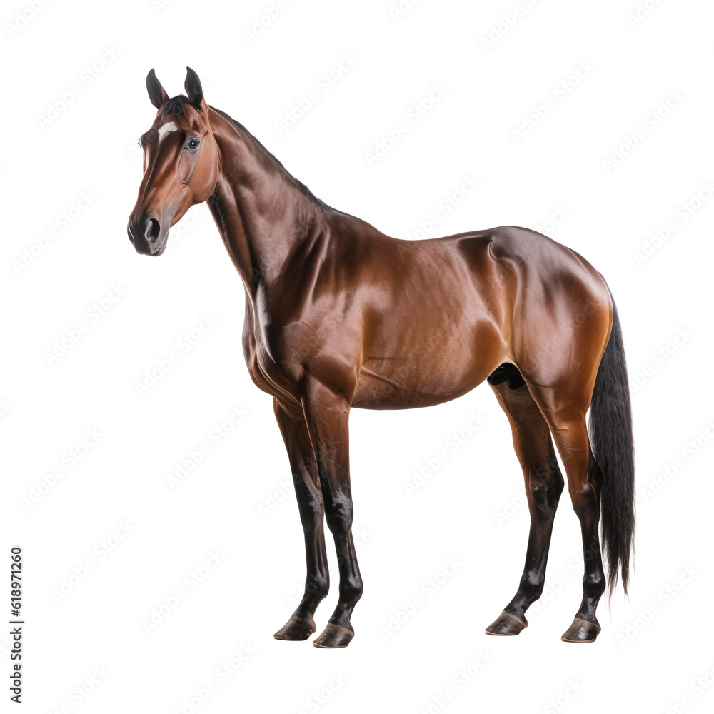 Obraz premium horse isolated on white background