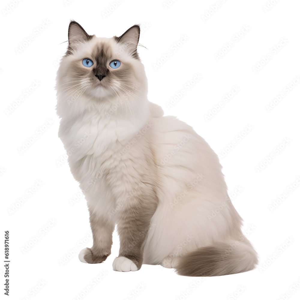 british kitten on white