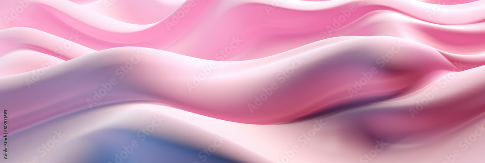 Obraz premium Abstract liquid background with soft pink metal wave 