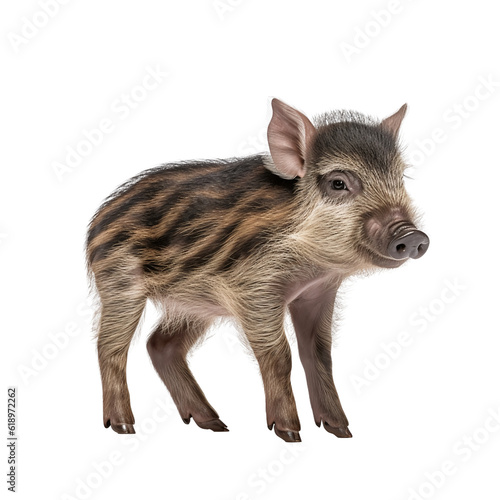 wild boar isolated on white background © krit