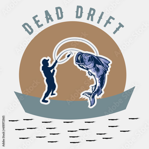 Reel Addiction: Fishing Lover" T-Shirt Design