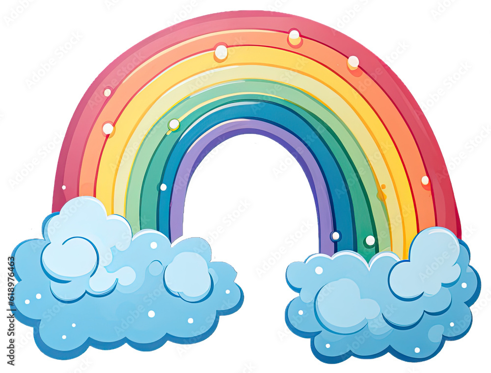 Illustrated Design of Rainbows, Inspiring Awe and Wonder Illustrated Design of Rainbows, Inspiring Awe and Wonder