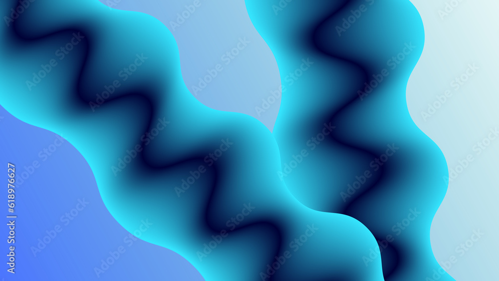 very interesting beautiful gradient and blue wave wallpaper-01-01