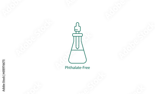 phthalate free icon vector illustration 