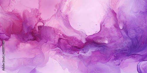Abstract watercolor paint background by red color violet with liquid fluid texture for background, banner