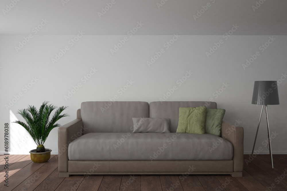 Modern interior design. 3D illustration Modern interior design. 3D illustration