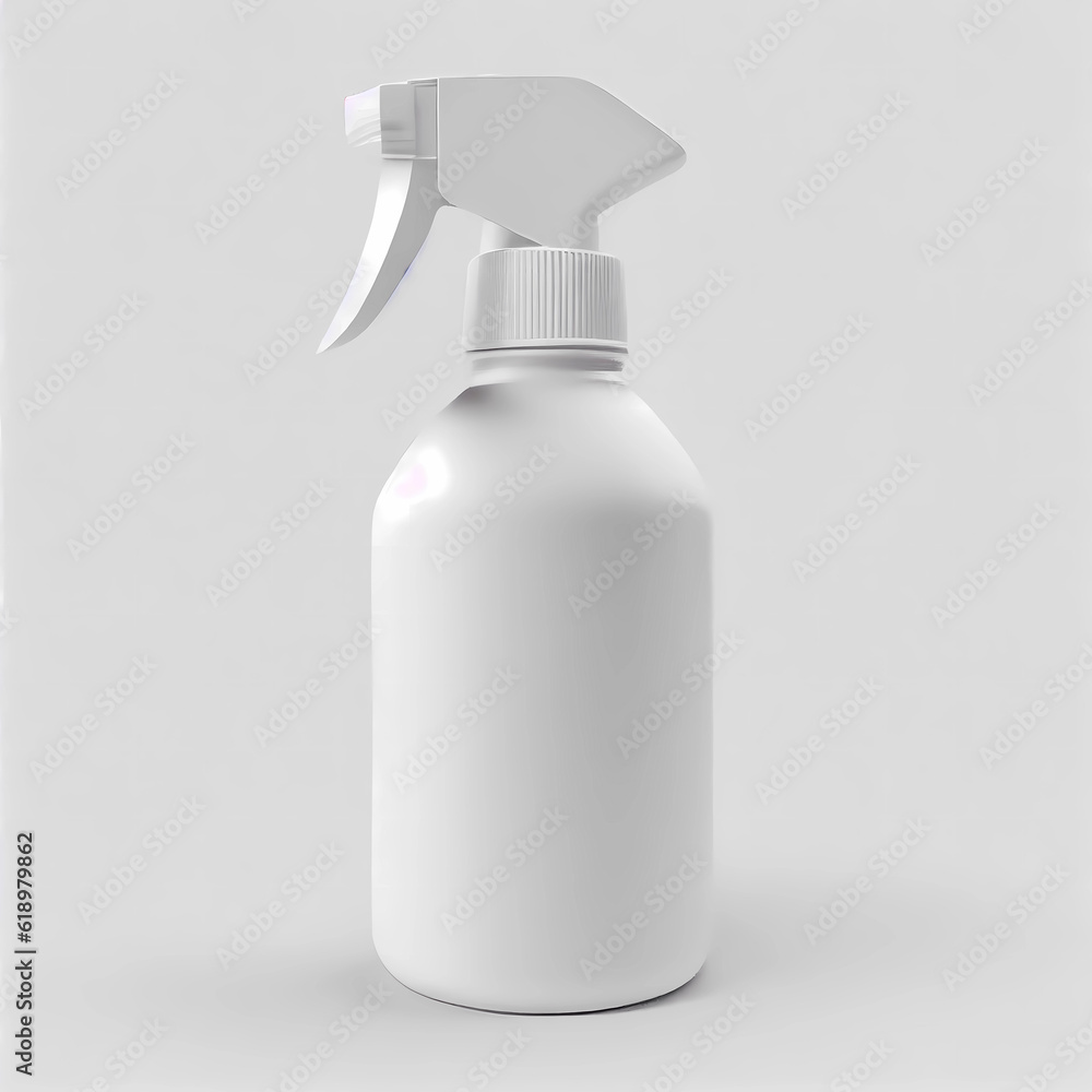 Spray tube isolated 3D model. White model without drawings, without color, for a template Spray tube isolated 3D model. White model without drawings, without color, for a template