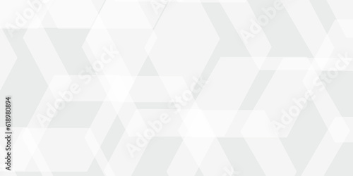 Abstract background with Hexagons and Triangles Seamless Pattern and geometric in vector design .Science Technologic Hexagonal Pattern Light Conceptual Illustration and website banner and graphic art	