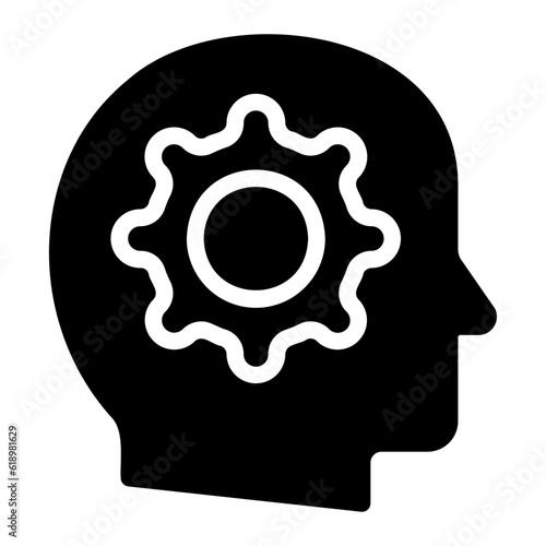 mind glyph icon