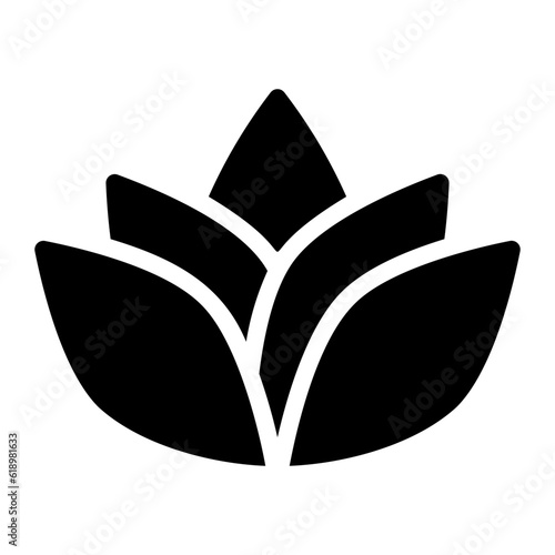 lotus glyph icon