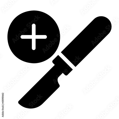 surgery glyph icon