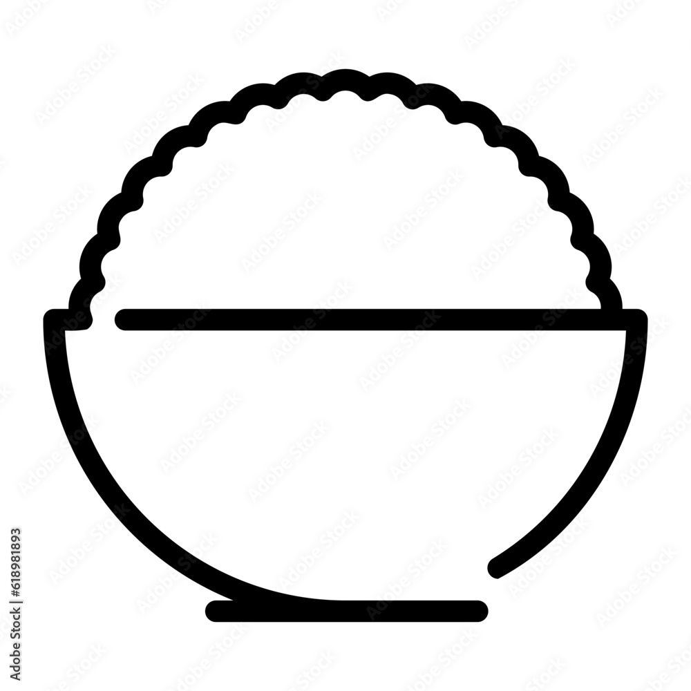 bowl line icon bowl line icon